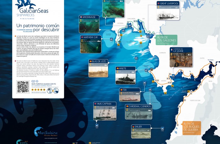 Galician Seas Shipwrecks Finisterre brochure